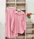 Collar Down Shirts With Wide Leg Trousers Sets
